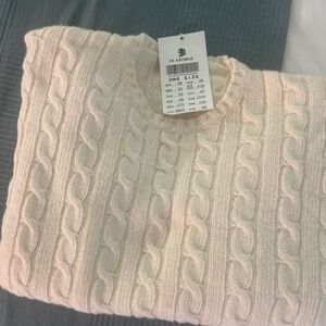 Cableknit sweater
